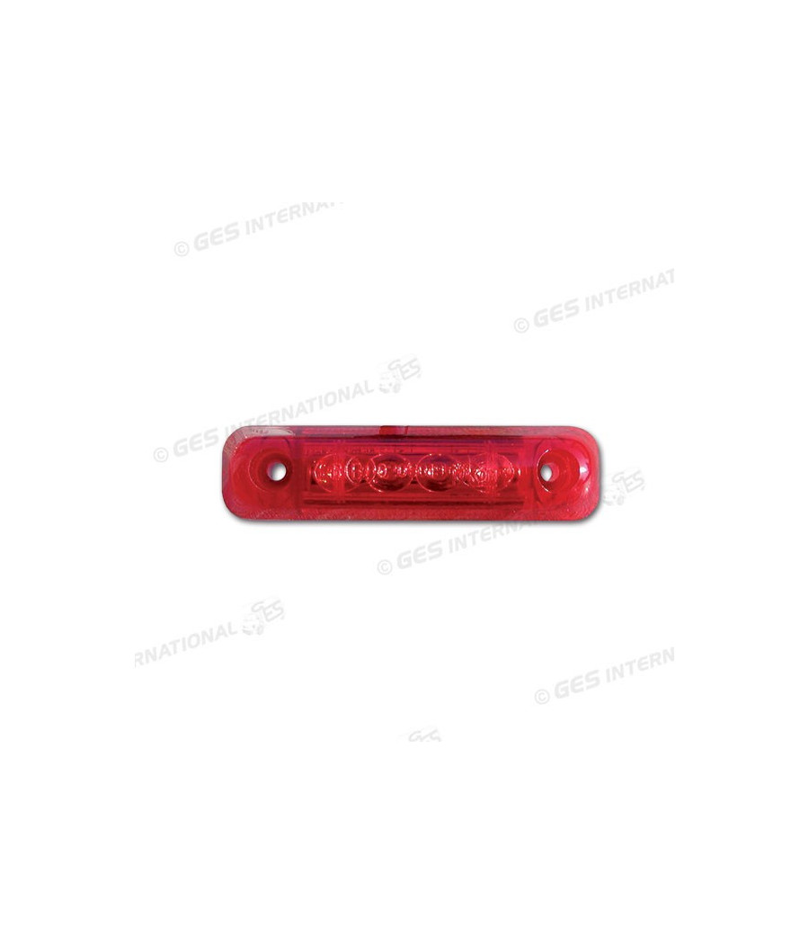 SEGNAL.ING.POST.A LED 65X16X6,5 ROSSO