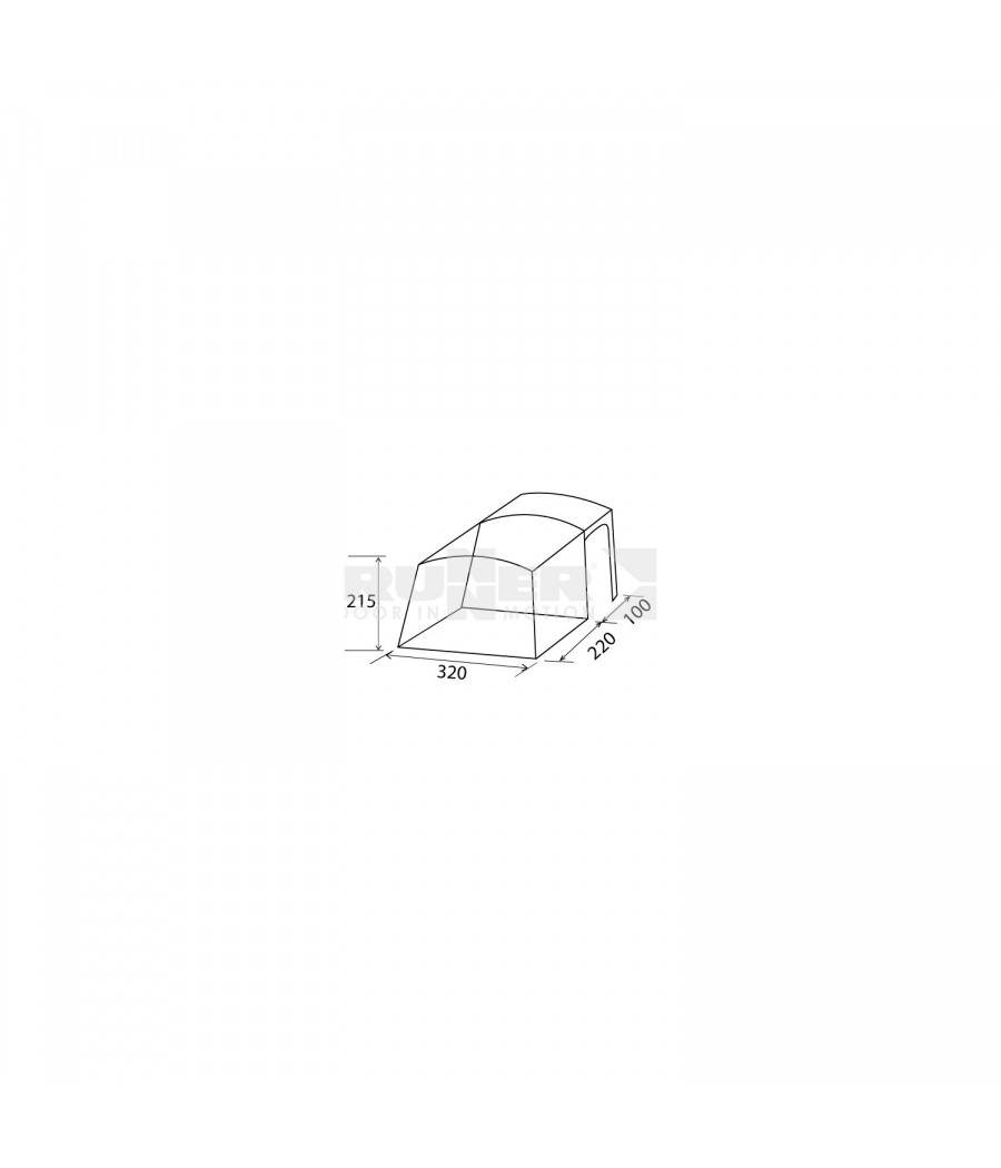 Tenda per Minibus Trails HC Airtech 180-220 cm