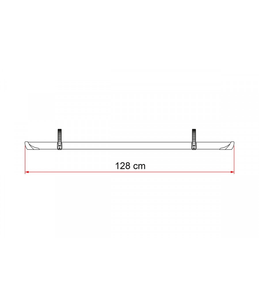 Canalina per portabici Fiamma Rail Quick Pro Black