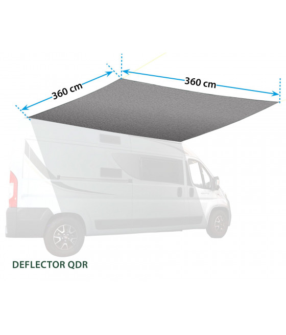 Parasole Deflector QDR 360x360