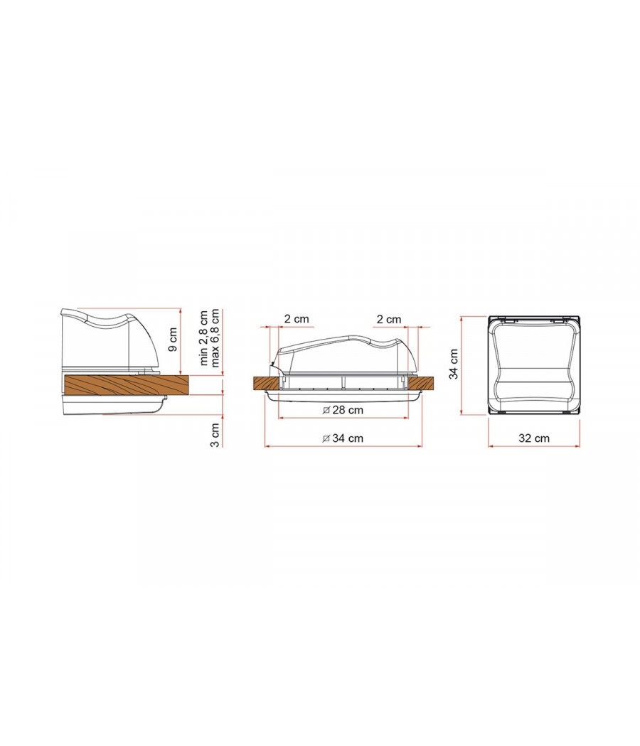 Vent 28 F Crystal FIAMMA