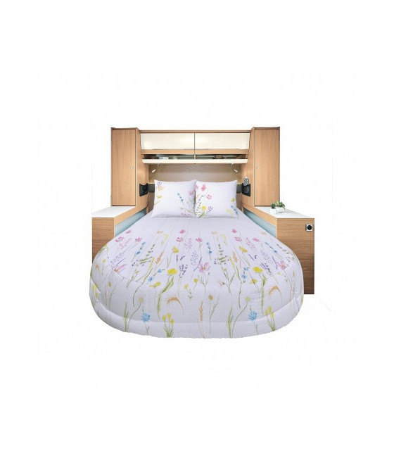 Pronto letto All Season in Lyocell e Cotone Percalle Floralie 140 x 210 cm