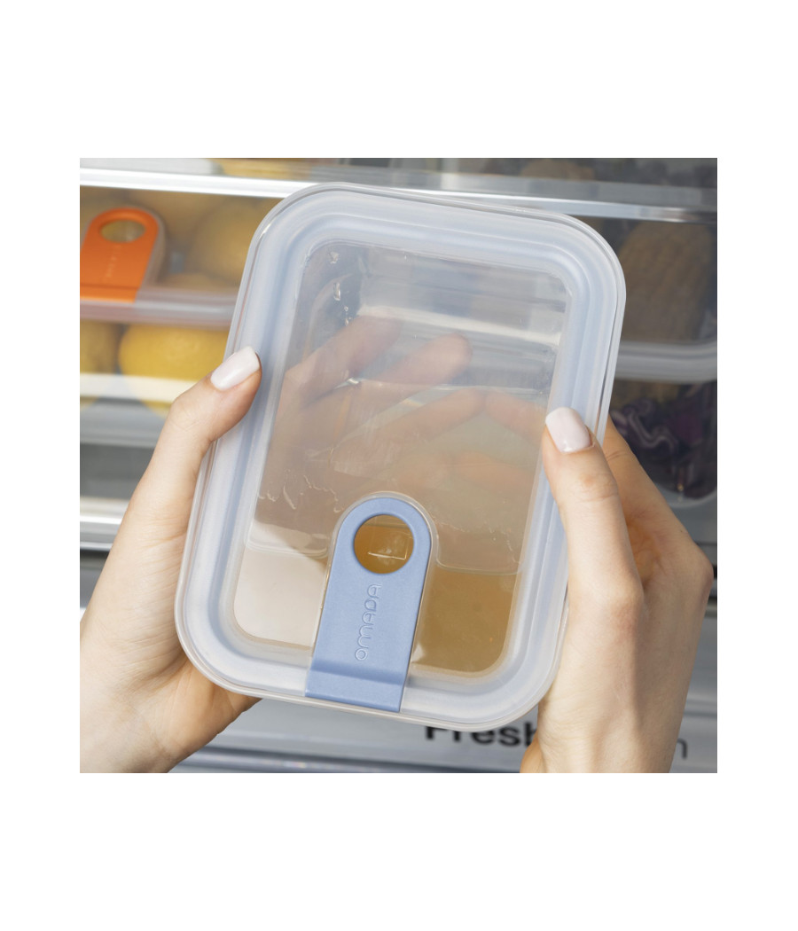 Contenitore ERMETICO per alimenti 1,1 l ARANCIO OMADA PULL BOX CHEF