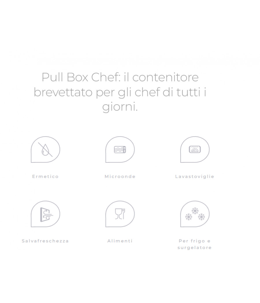 Contenitore ERMETICO per alimenti 0,75 l VERDE ACIDO OMADA PULL BOX CHEF