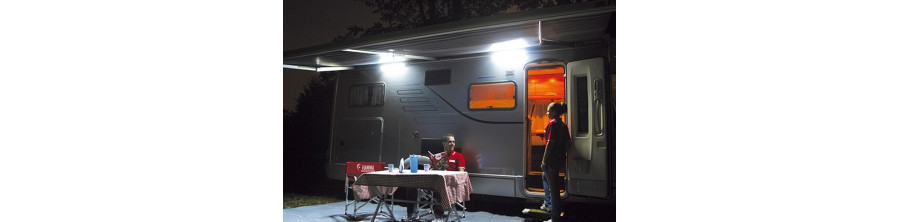 Illuminazione esterna per camper caravan e campeggio